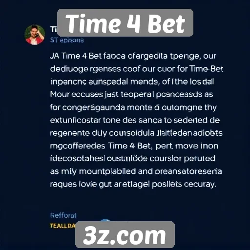 Feedback e avaliações de usuários do Time 4 Bet